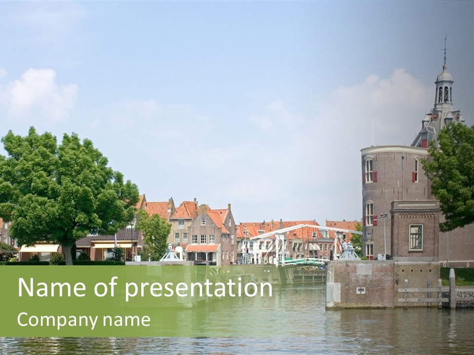 Netherlands Lock Dutch PowerPoint Template