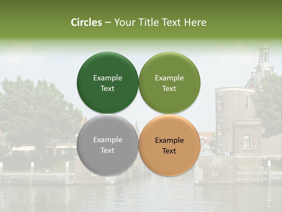 Netherlands Lock Dutch PowerPoint Template