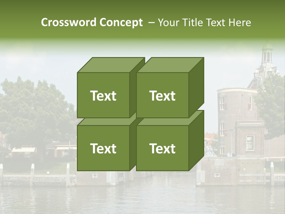 Netherlands Lock Dutch PowerPoint Template