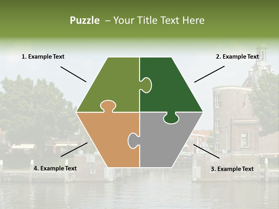 Netherlands Lock Dutch PowerPoint Template