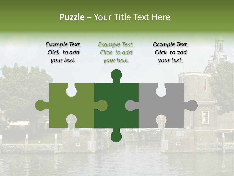 Netherlands Lock Dutch PowerPoint Template