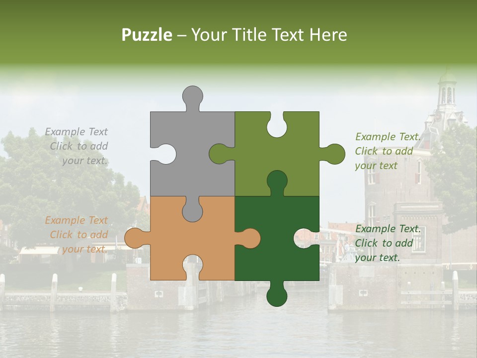 Netherlands Lock Dutch PowerPoint Template
