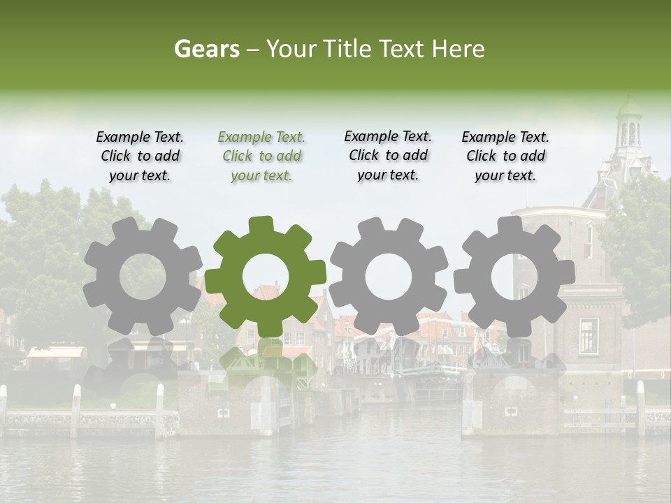 Netherlands Lock Dutch PowerPoint Template