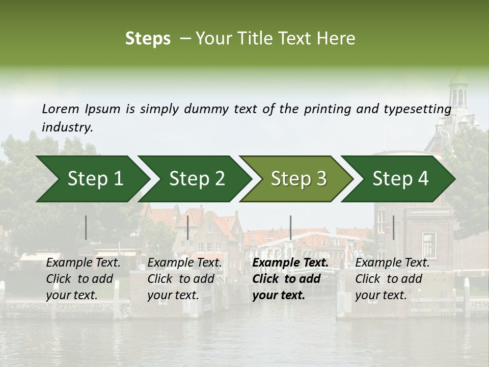 Netherlands Lock Dutch PowerPoint Template