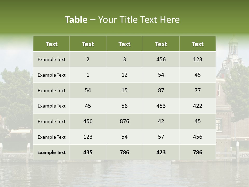 Netherlands Lock Dutch PowerPoint Template