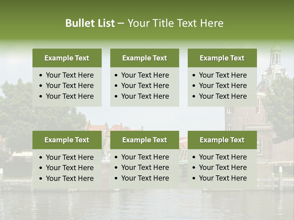 Netherlands Lock Dutch PowerPoint Template
