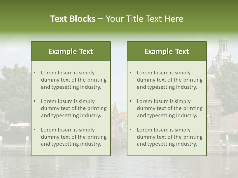 Netherlands Lock Dutch PowerPoint Template