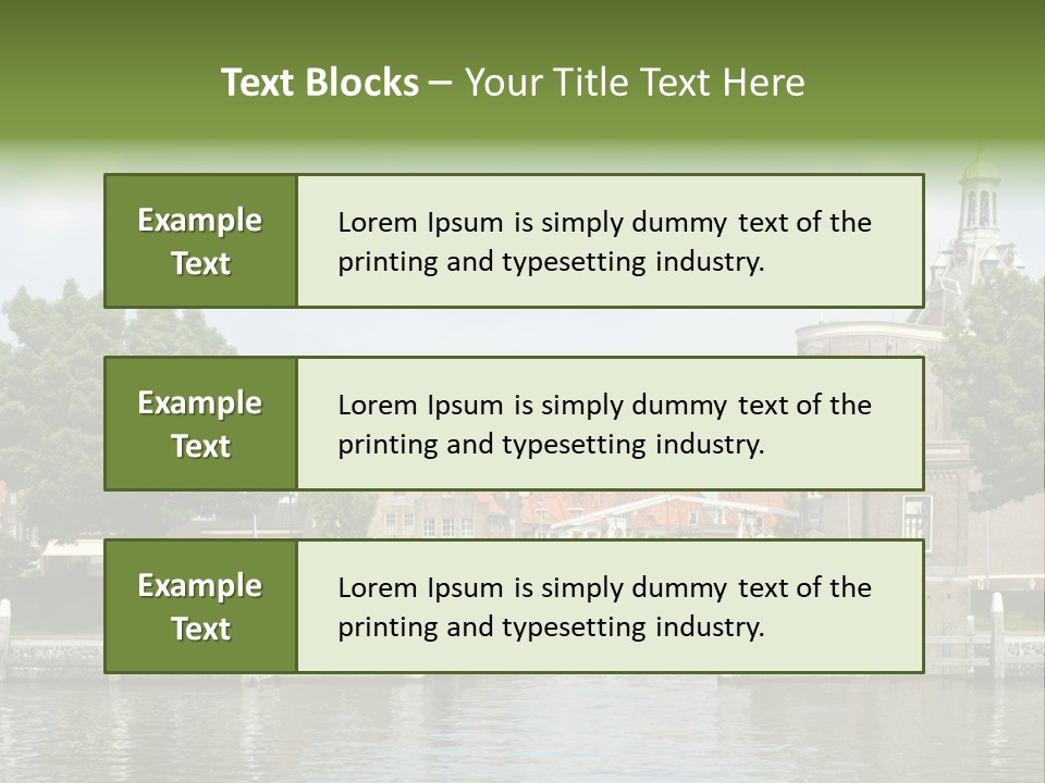 Netherlands Lock Dutch PowerPoint Template
