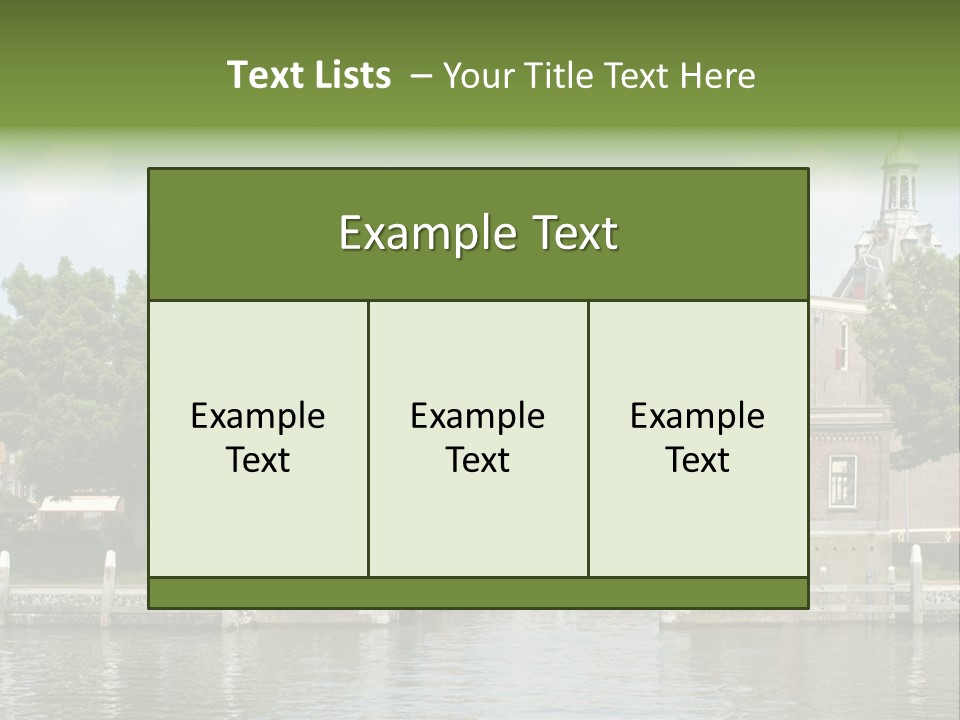 Netherlands Lock Dutch PowerPoint Template