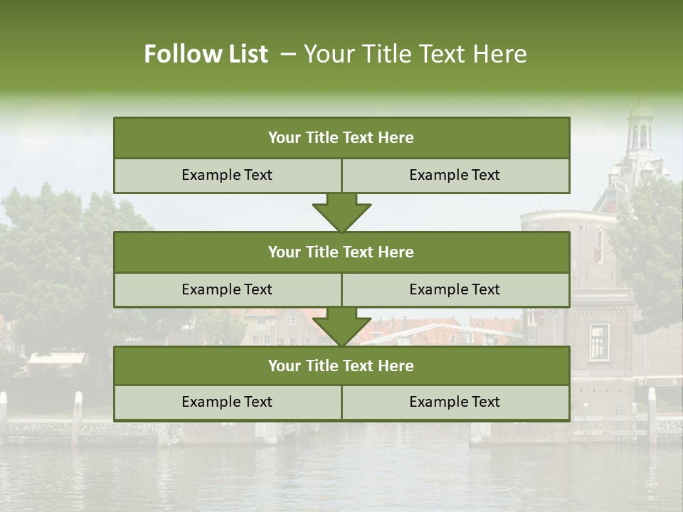 Netherlands Lock Dutch PowerPoint Template