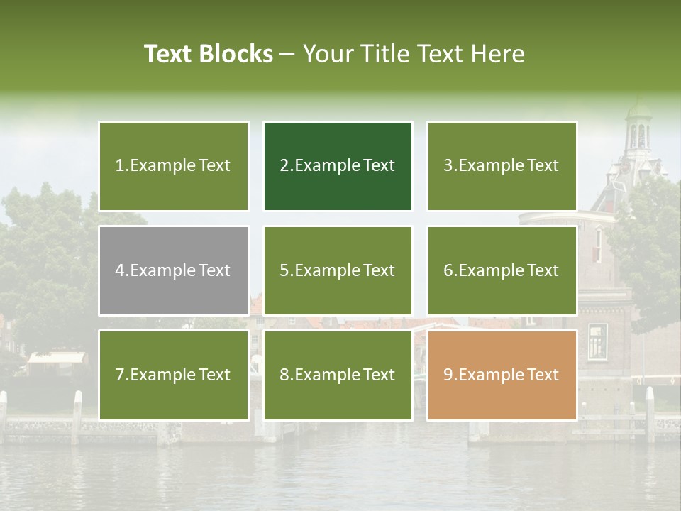 Netherlands Lock Dutch PowerPoint Template