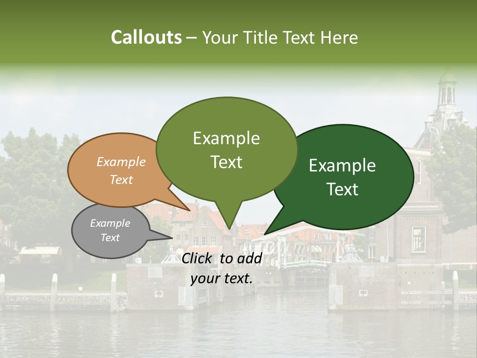 Netherlands Lock Dutch PowerPoint Template
