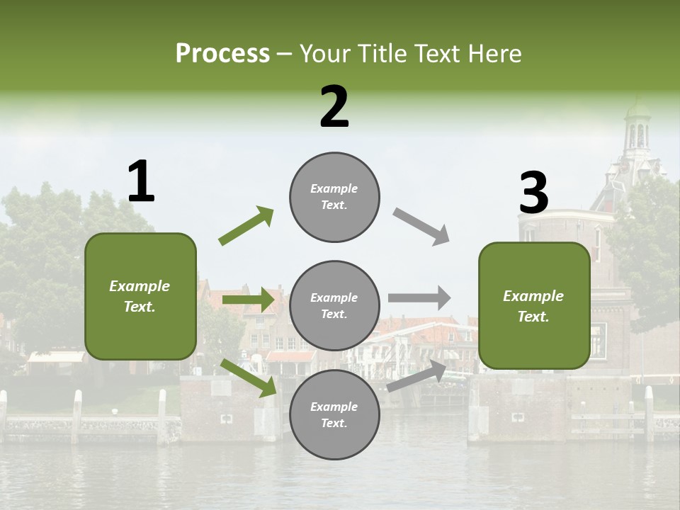 Netherlands Lock Dutch PowerPoint Template