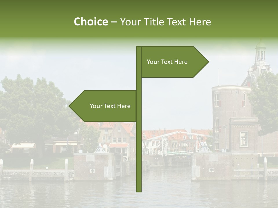 Netherlands Lock Dutch PowerPoint Template