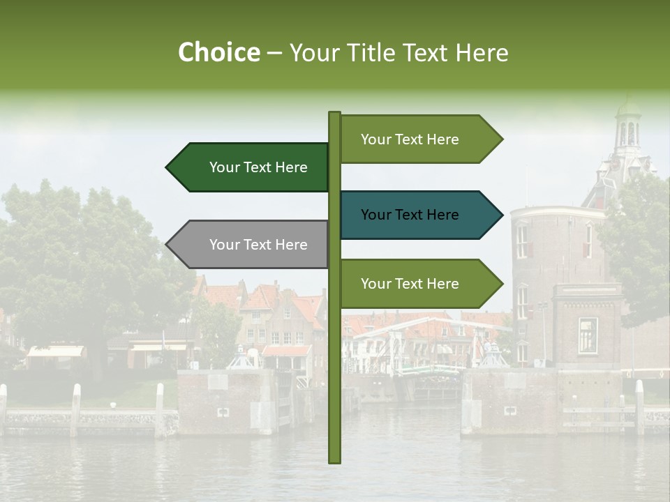 Netherlands Lock Dutch PowerPoint Template