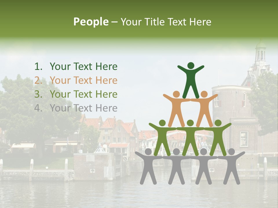 Netherlands Lock Dutch PowerPoint Template