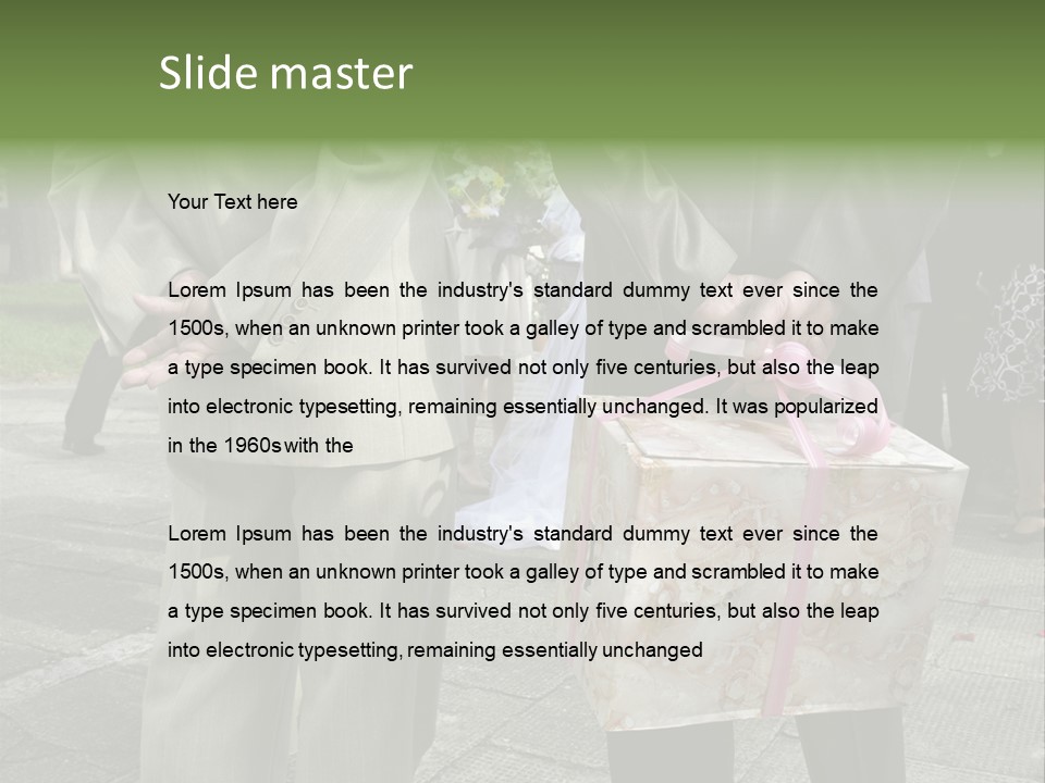 Behind Stood Wearing PowerPoint Template