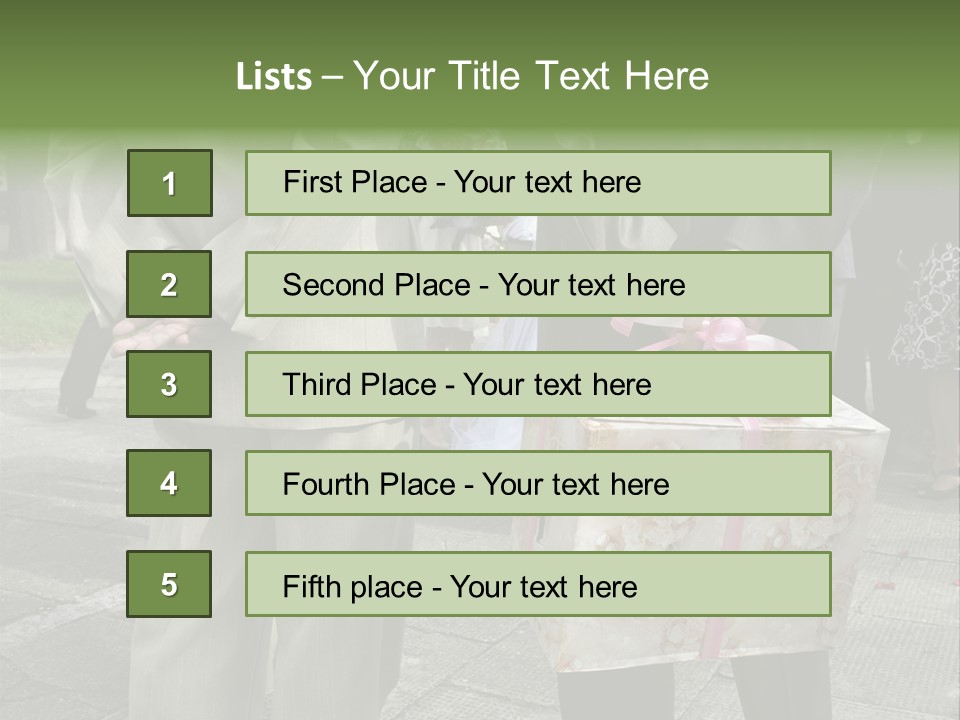 Behind Stood Wearing PowerPoint Template