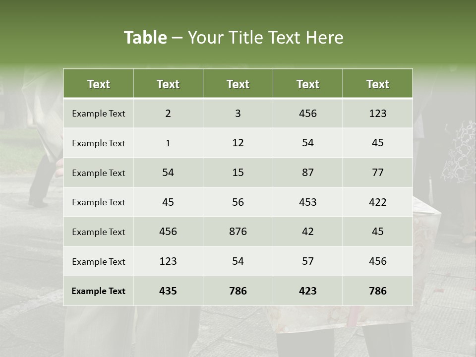 Behind Stood Wearing PowerPoint Template