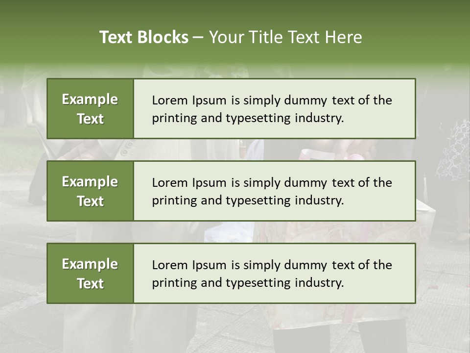 Behind Stood Wearing PowerPoint Template