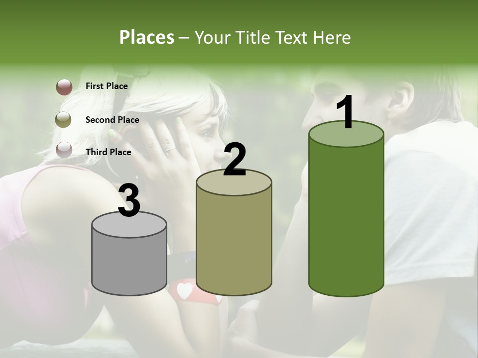 A Man And A Woman Sitting Next To Each Other PowerPoint Template