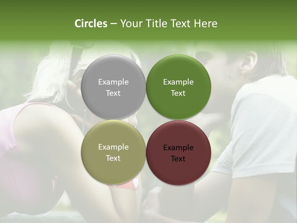 A Man And A Woman Sitting Next To Each Other PowerPoint Template