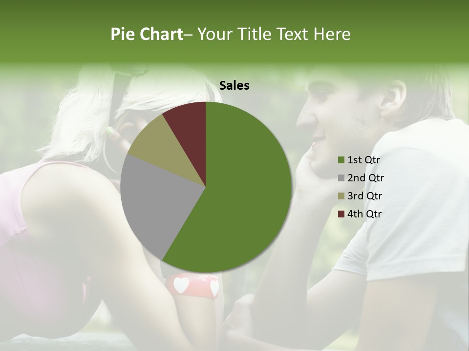 A Man And A Woman Sitting Next To Each Other PowerPoint Template