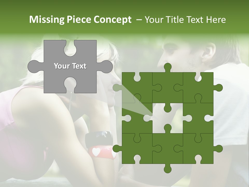 A Man And A Woman Sitting Next To Each Other PowerPoint Template