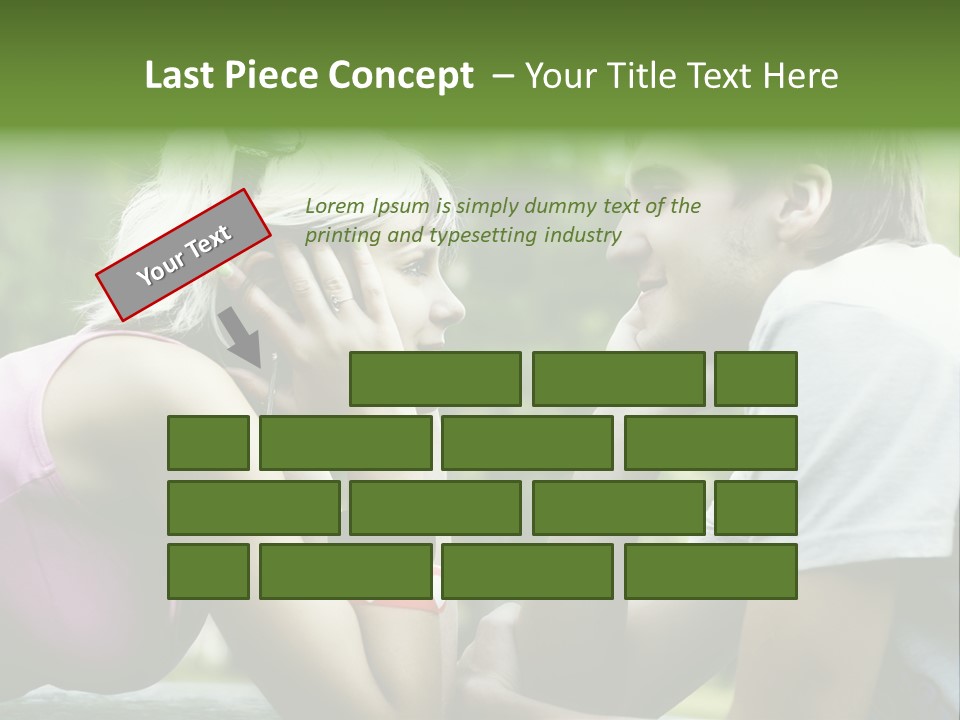 A Man And A Woman Sitting Next To Each Other PowerPoint Template