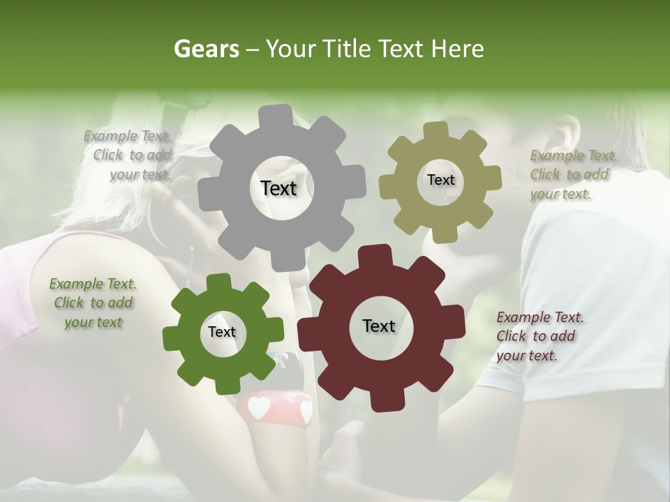 A Man And A Woman Sitting Next To Each Other PowerPoint Template