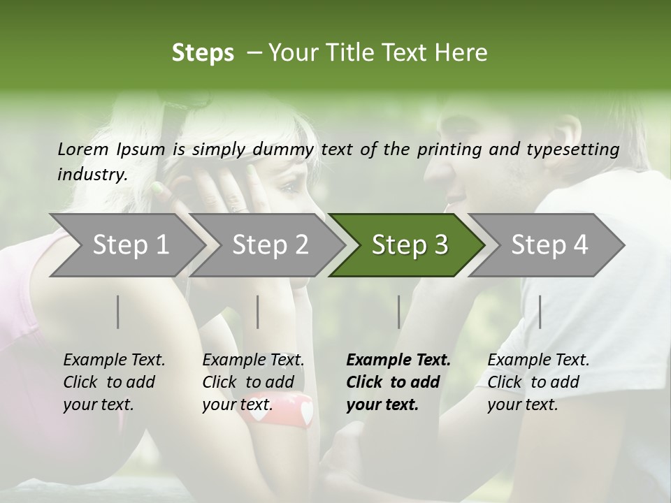 A Man And A Woman Sitting Next To Each Other PowerPoint Template