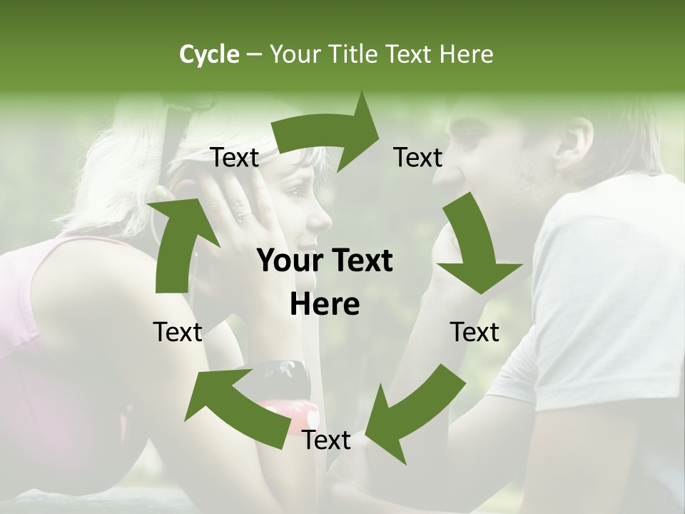 A Man And A Woman Sitting Next To Each Other PowerPoint Template