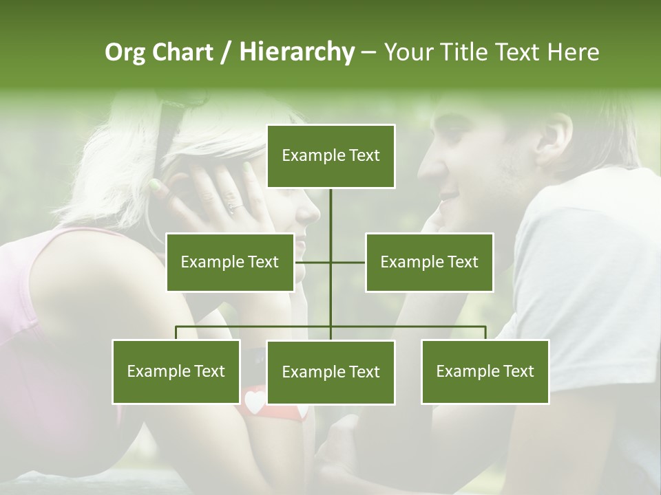 A Man And A Woman Sitting Next To Each Other PowerPoint Template