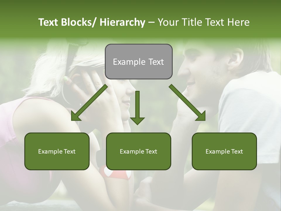 A Man And A Woman Sitting Next To Each Other PowerPoint Template