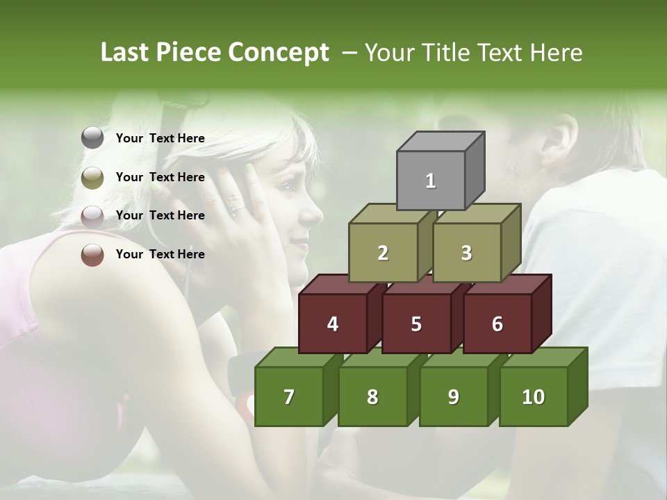 A Man And A Woman Sitting Next To Each Other PowerPoint Template