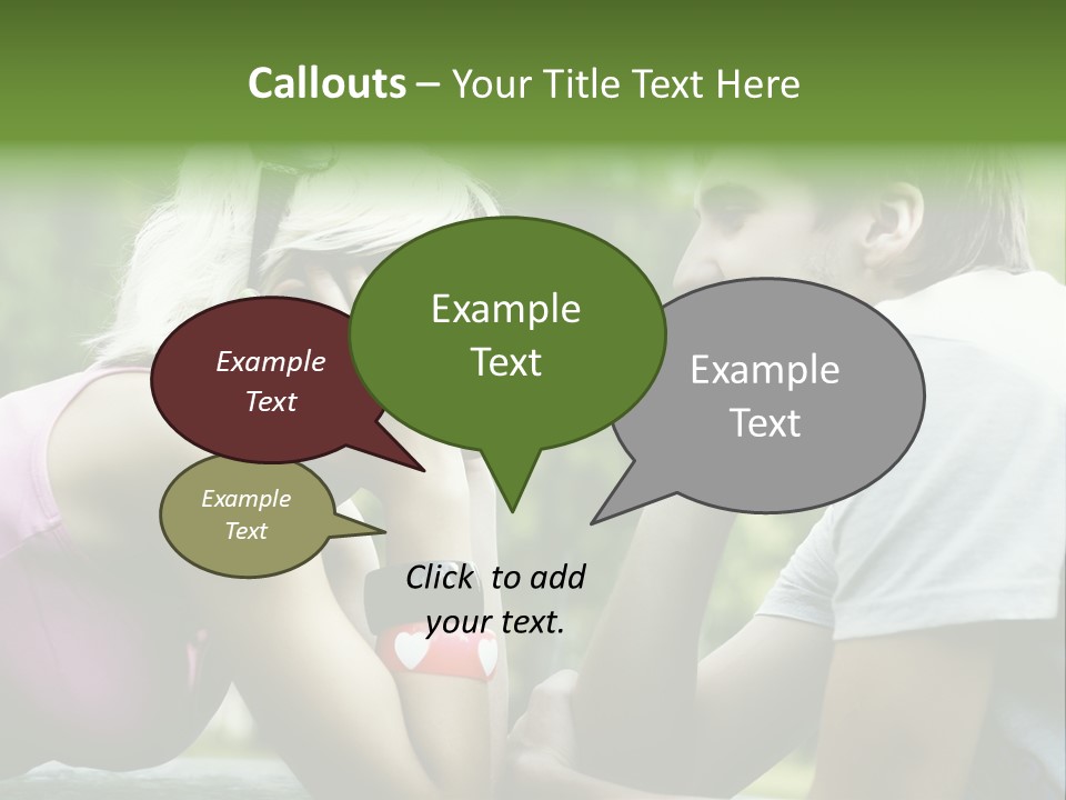 A Man And A Woman Sitting Next To Each Other PowerPoint Template