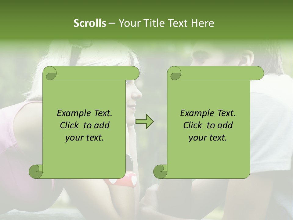 A Man And A Woman Sitting Next To Each Other PowerPoint Template