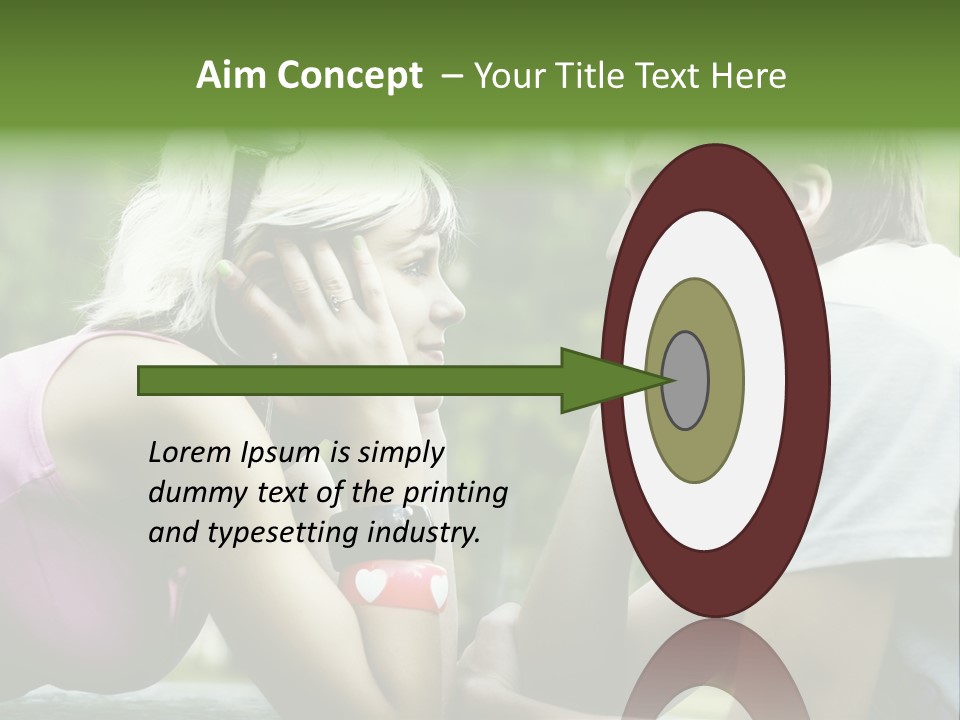 A Man And A Woman Sitting Next To Each Other PowerPoint Template