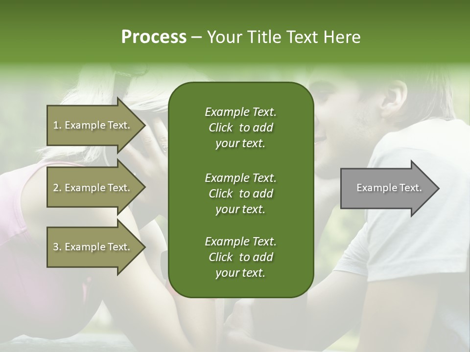 A Man And A Woman Sitting Next To Each Other PowerPoint Template