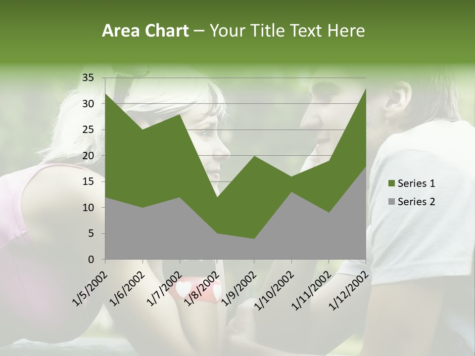 A Man And A Woman Sitting Next To Each Other PowerPoint Template