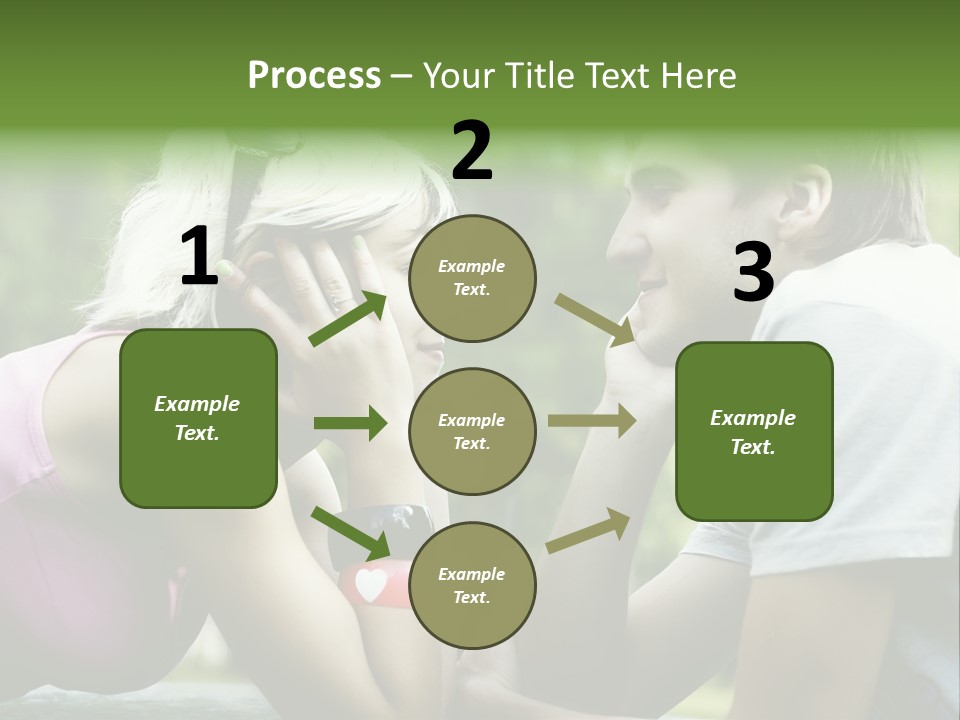 A Man And A Woman Sitting Next To Each Other PowerPoint Template