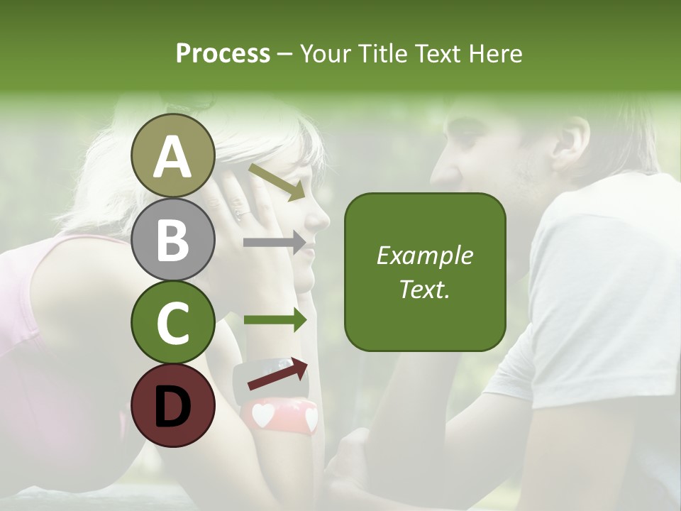 A Man And A Woman Sitting Next To Each Other PowerPoint Template