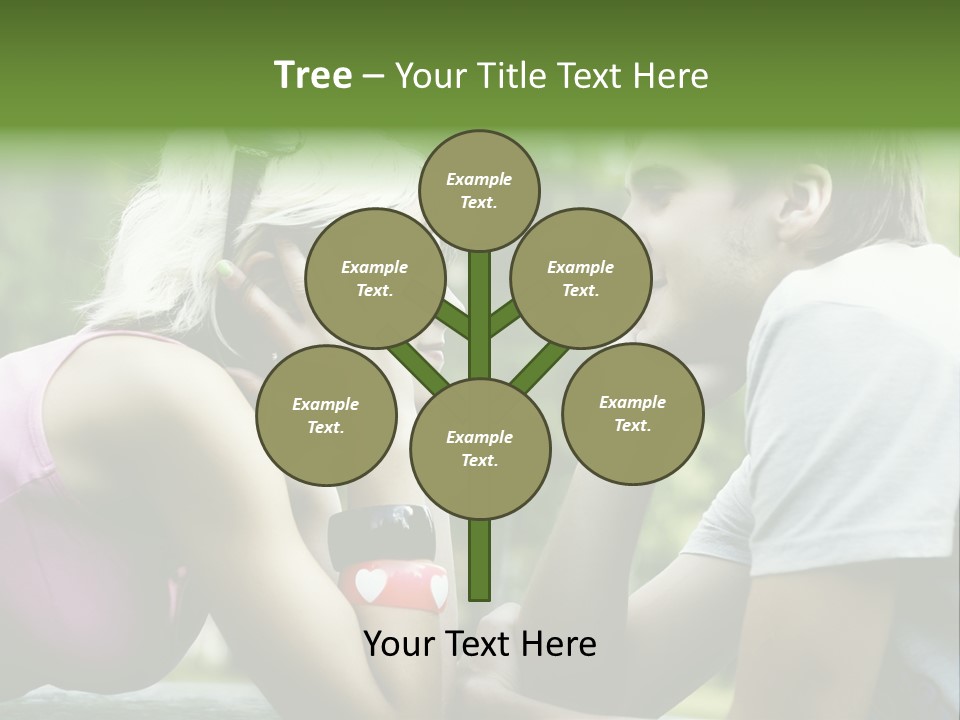 A Man And A Woman Sitting Next To Each Other PowerPoint Template