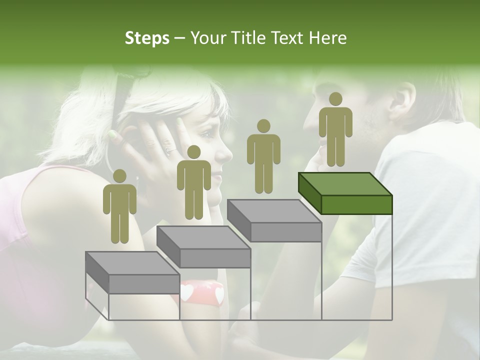 A Man And A Woman Sitting Next To Each Other PowerPoint Template