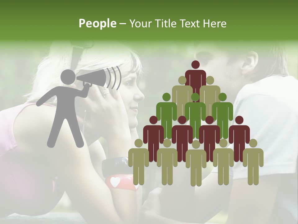 A Man And A Woman Sitting Next To Each Other PowerPoint Template