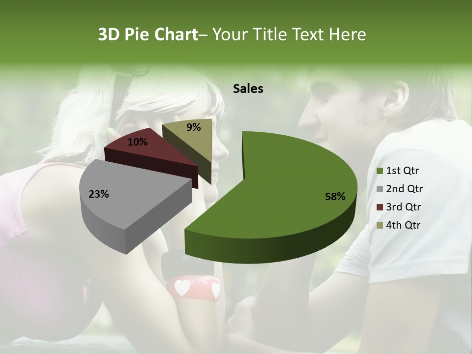 A Man And A Woman Sitting Next To Each Other PowerPoint Template
