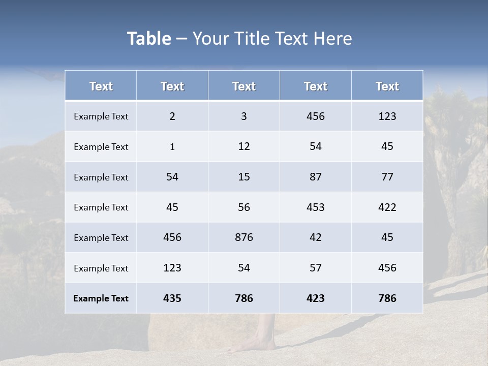 Healthy Stretch Bare PowerPoint Template