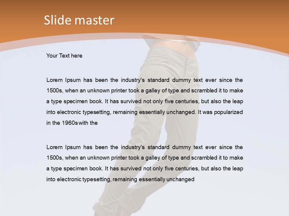 Person Sky Beautiful PowerPoint Template