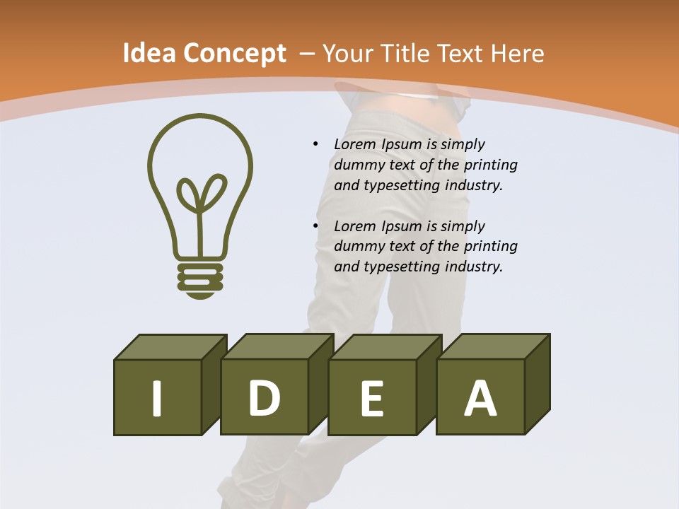 Person Sky Beautiful PowerPoint Template