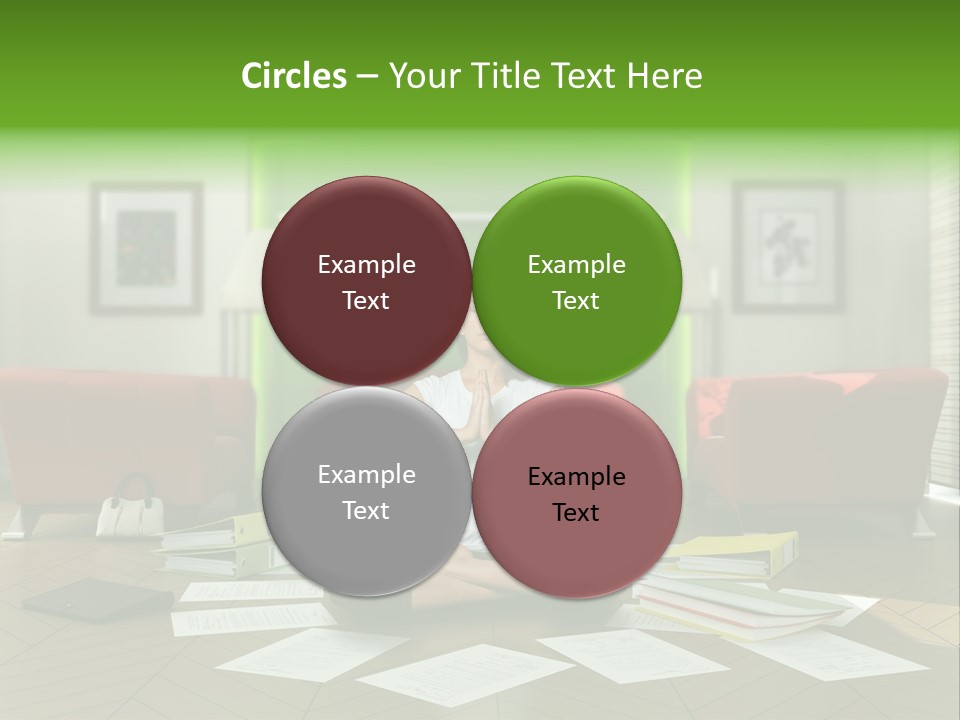 Zen Binder Interior PowerPoint Template